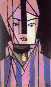 Henri Emile Benoit Matisse : white and pink head